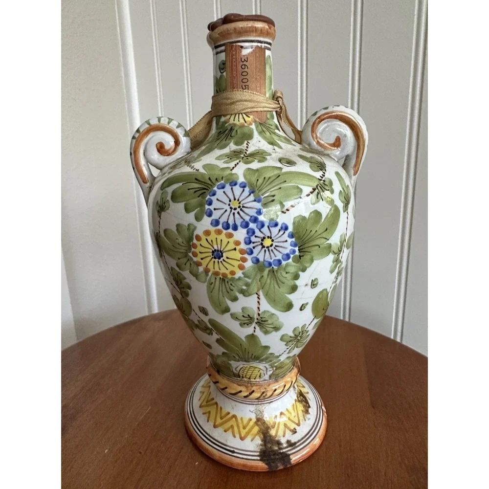 Vintage 1950s Girolamo Luxardo Italian Ceramic Liquor Bottle Perugia Italy